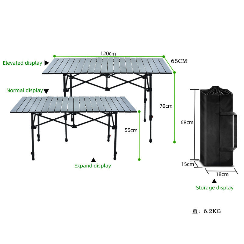 Unisex Opvouwbare Campingtafel Brehn