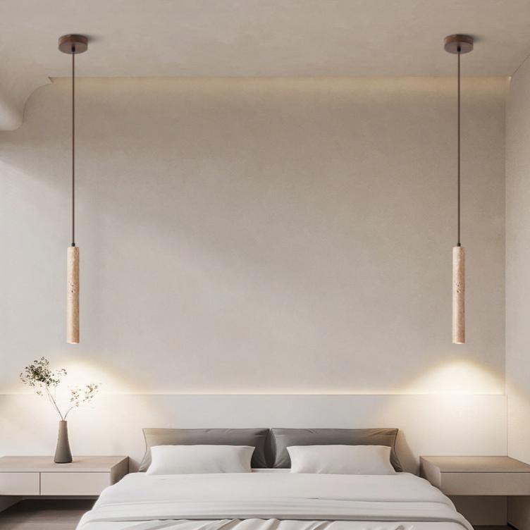 Travertine Minimalistische Lange Lijn Plafondlamp