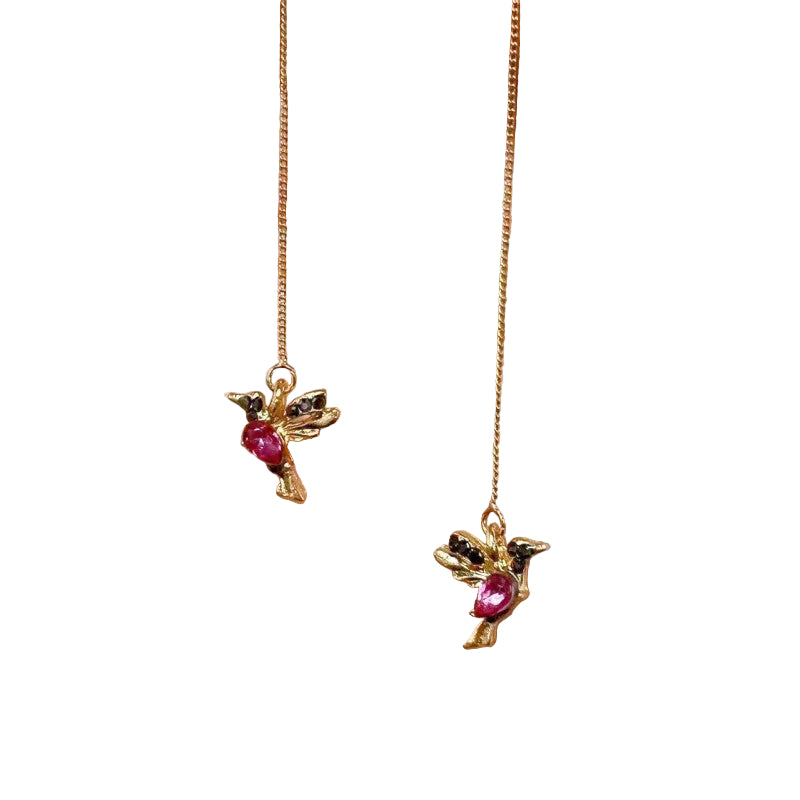 Elegante Kolibrie Strass Oorbellen