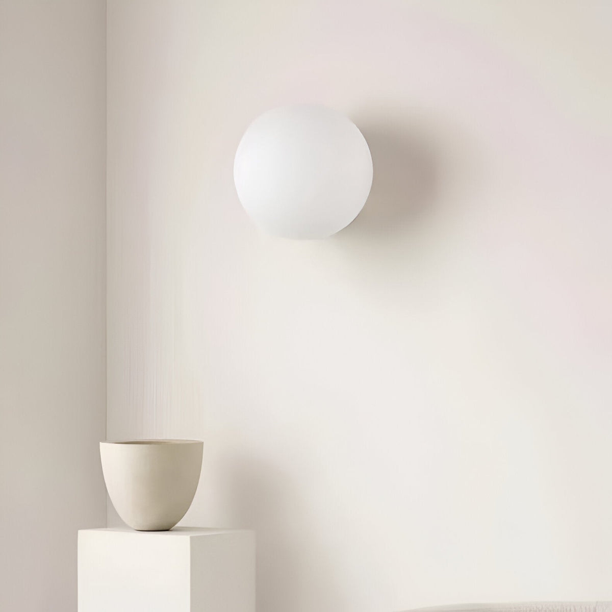 Dioscuri Minimalistische Ronde Glazen Wandlamp