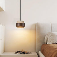 Geel Travertijn Japandi Minimalistische Hanglamp