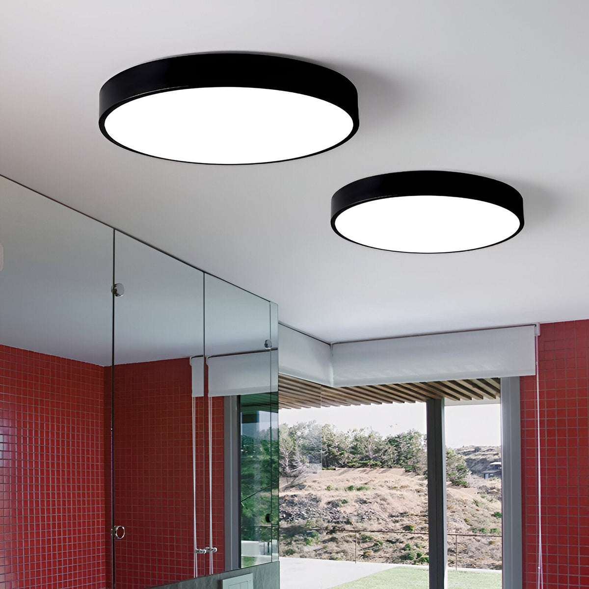 Nordic Macaron Ronde LED Plafondlamp