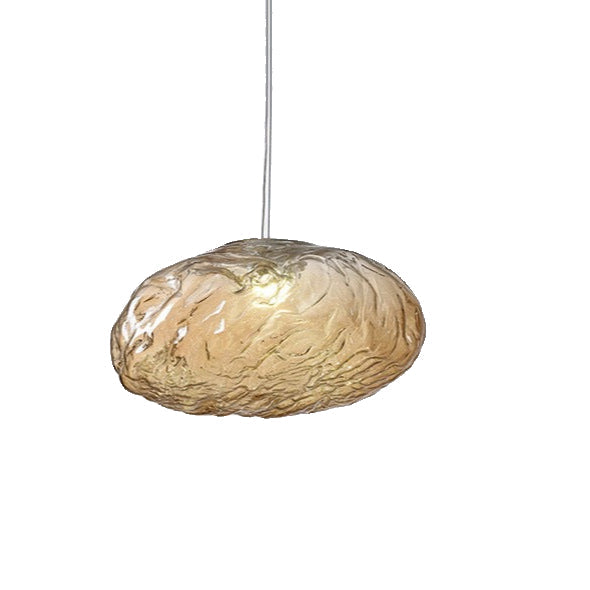 Minimalistische Glazen Hanglamp van Glasvezelwolken