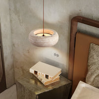 Wabi Sabi Stijl Travertijn Steen Hanglamp