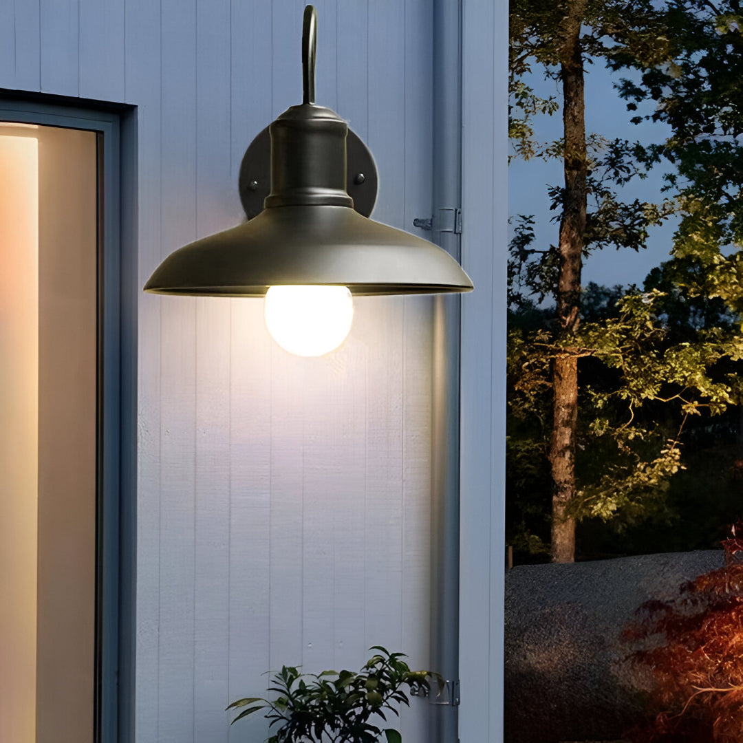 Industriële Komvormige IJzeren Buiten Wandlamp