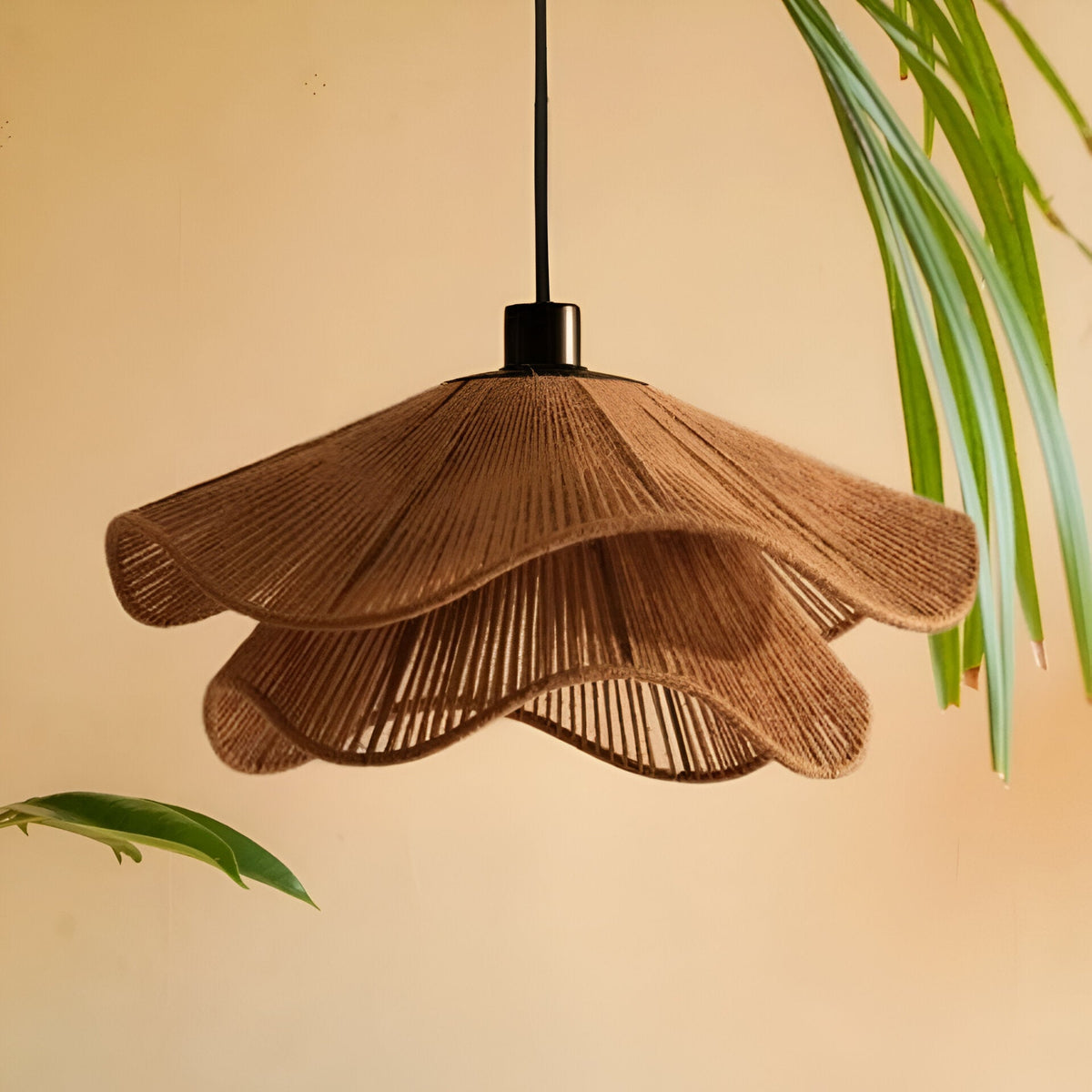 Cape Points Boho Natuurlijke Jute Vezel Hanglamp