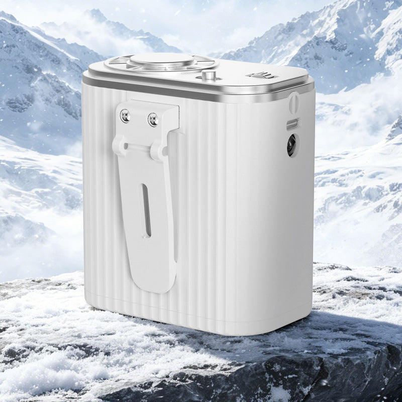 Unisex draagbare zuurstofconcentrator met riemclip en traploze regeling van