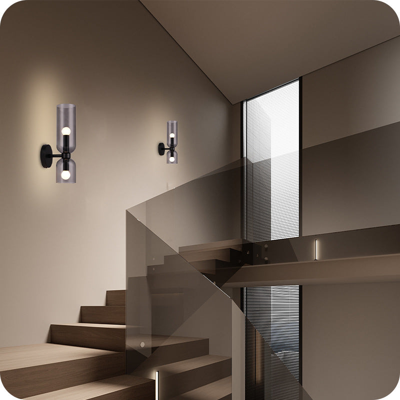 Velora Nordic Dubbele Glazen Wandlamp
