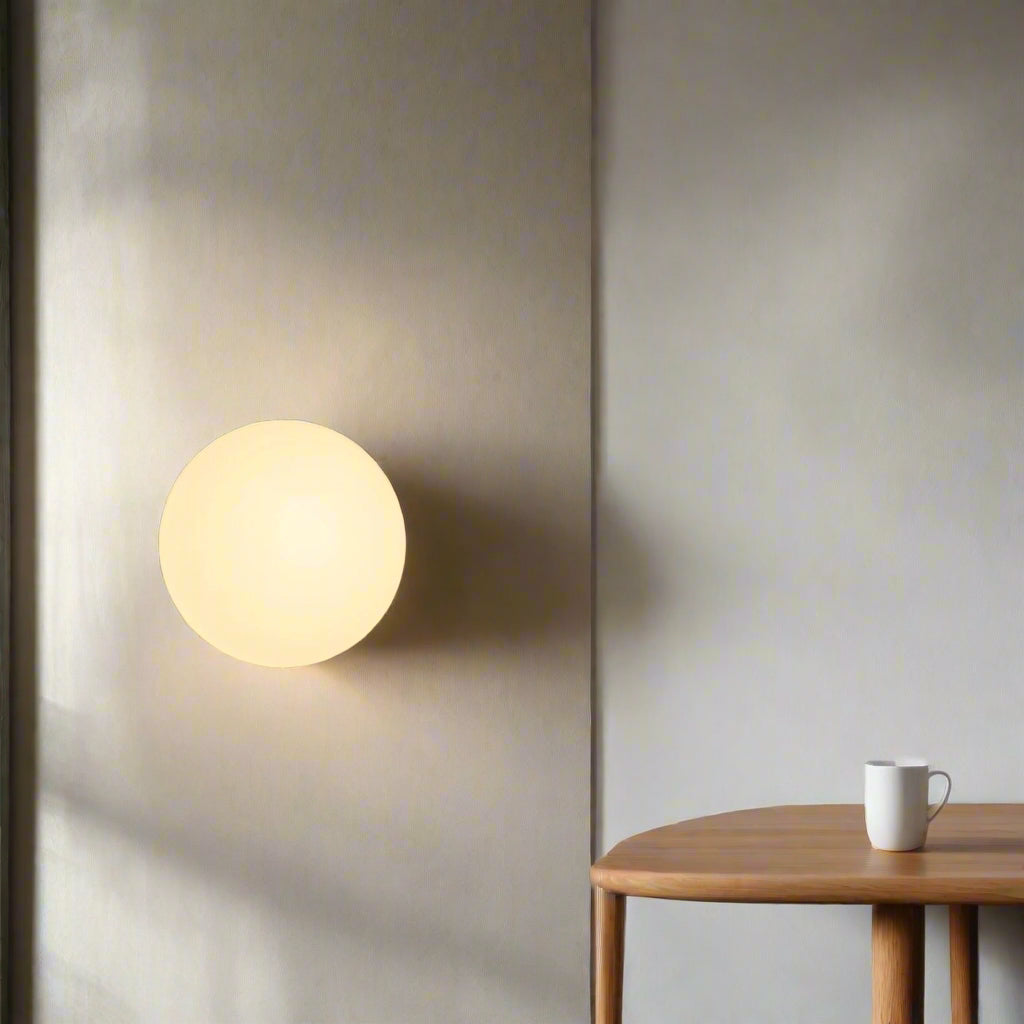 Dioscuri Minimalistische Ronde Glazen Wandlamp