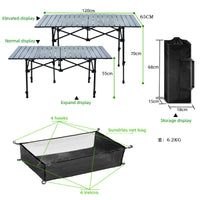 Unisex Opvouwbare Campingtafel Brehn