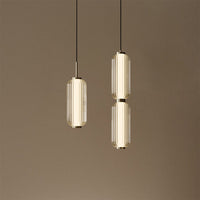 Elma Lineaire Gestreepte Glas LED Hanglamp