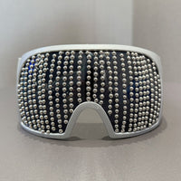 Dames modieuze skibril met strass-bezette frame Brehn