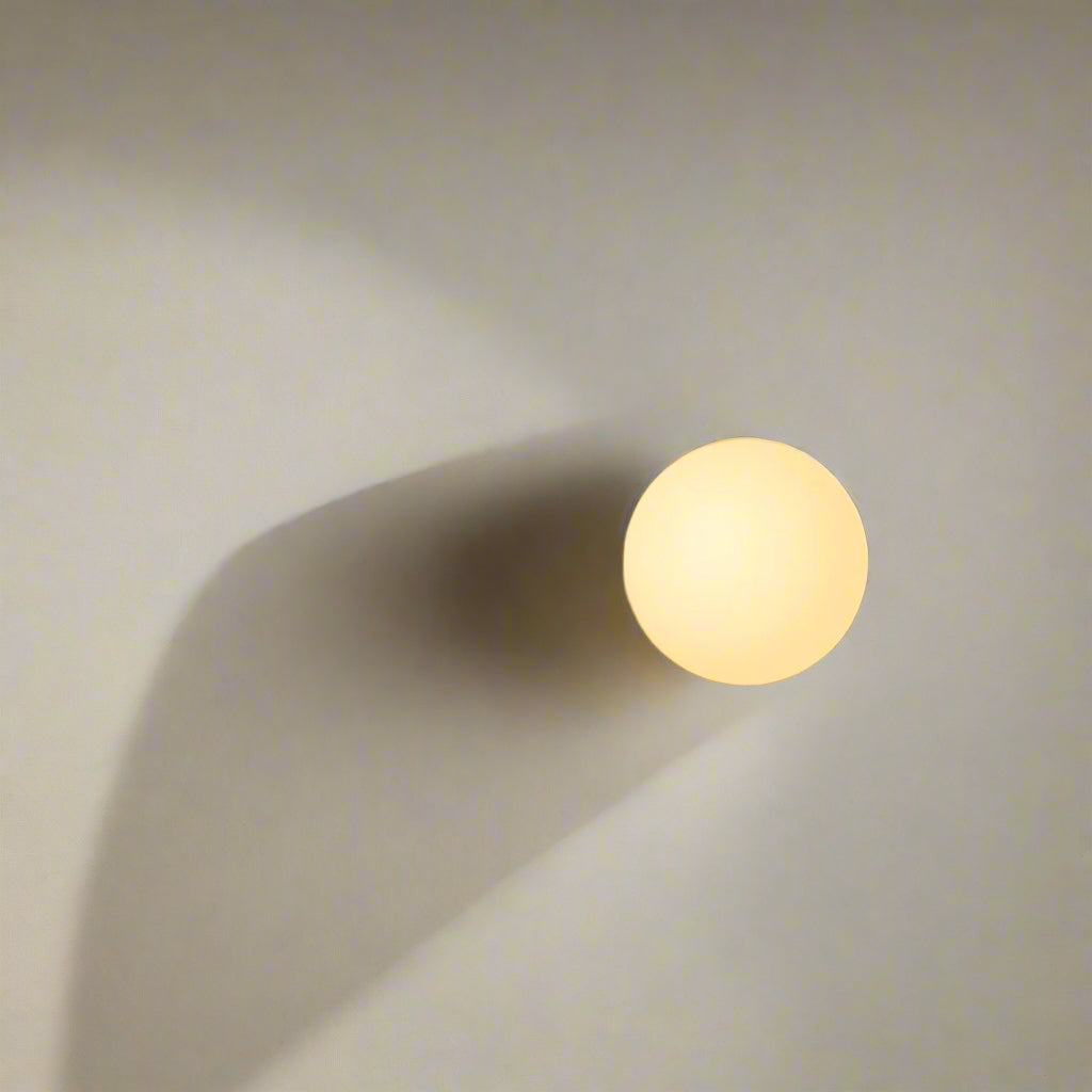 Dioscuri Minimalistische Ronde Glazen Wandlamp