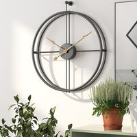 Nordic Minimalist Grote Stille Wandklok 20 Inch