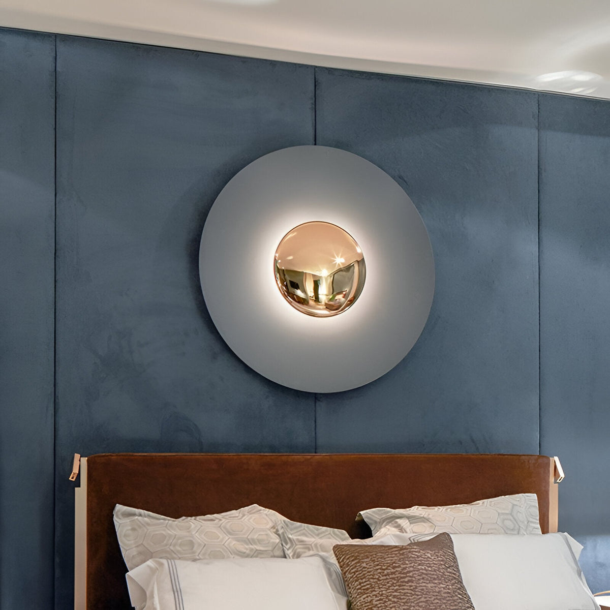 Kleurrijke Ronde Metalen Wandlamp
