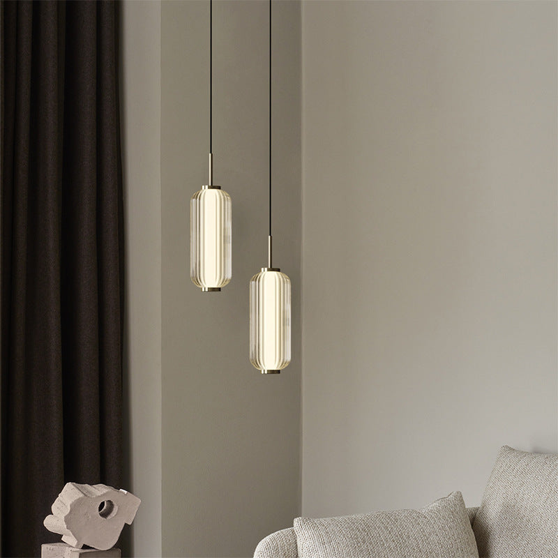 Elma Lineaire Gestreepte Glas LED Hanglamp