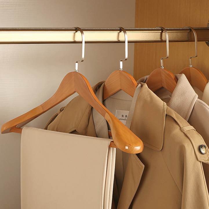 Oaklee Élite – Luxe Houten Kledinghangers met Verfijnd Ontwerp