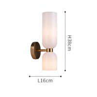 Velora Nordic Dubbele Glazen Wandlamp