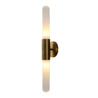 Noordse Watergolven Glas Messing Wandlamp LED 1-Licht