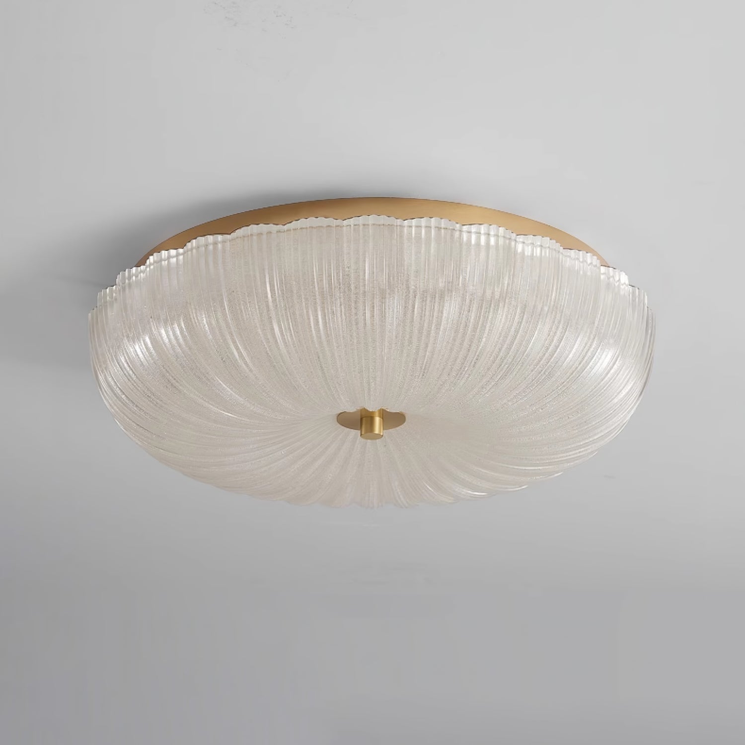 Gerimpeld Glazen Plafondlamp