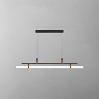 Inari Moderne Lineaire Metalen Hanglamp, Zwart/Goud