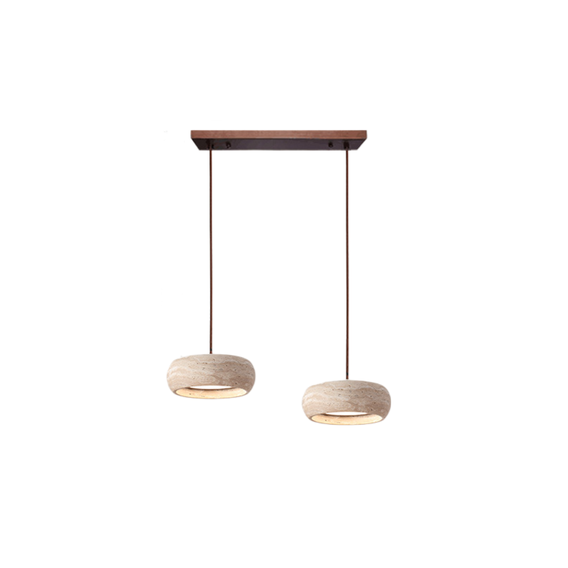 Wabi Sabi Stijl Travertijn Steen Hanglamp