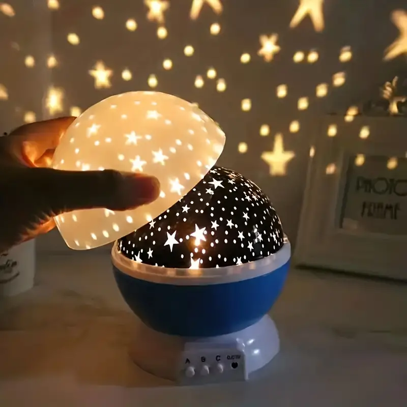 Draaiende Sterrenprojector Nachtlamp – Kalmerend LED Licht voor Kinderkamer