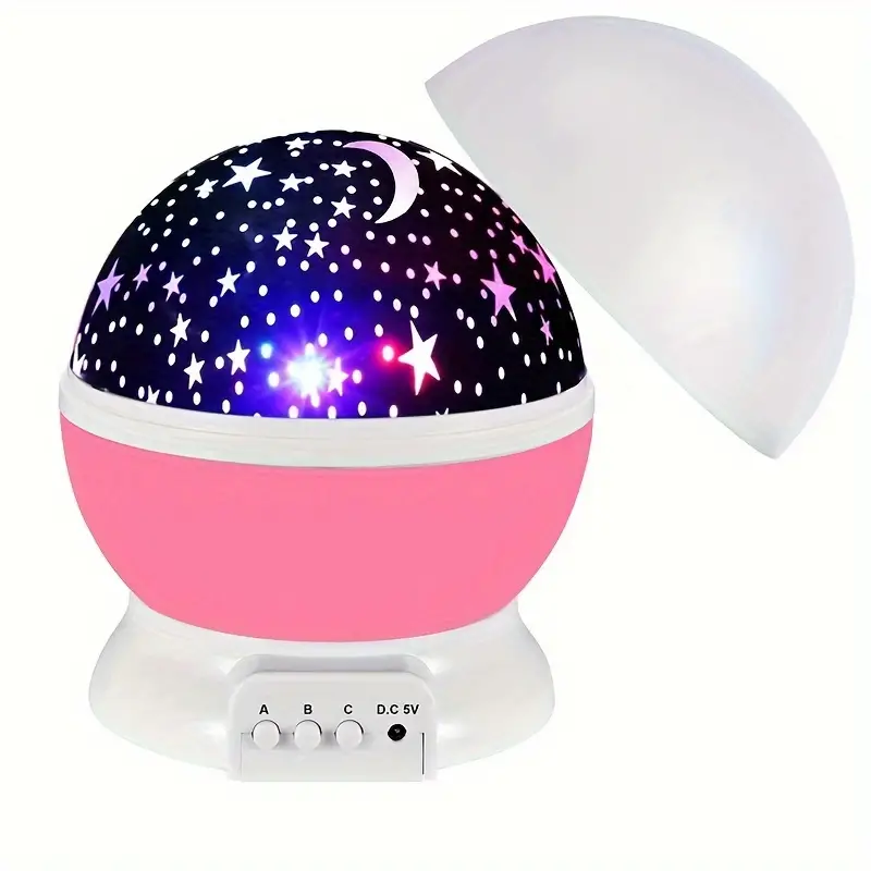 Draaiende Sterrenprojector Nachtlamp – Kalmerend LED Licht voor Kinderkamer