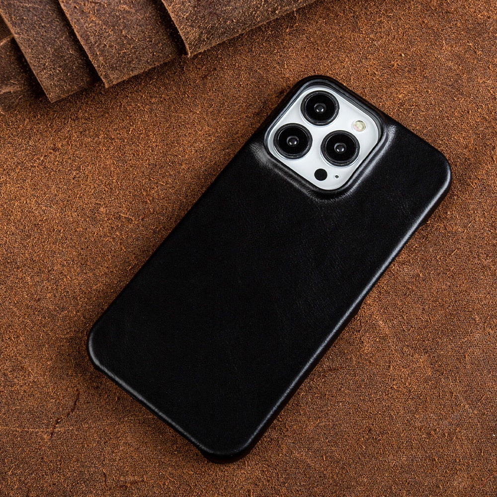 Brehn | Echt Leer Apple iPhone Hoes