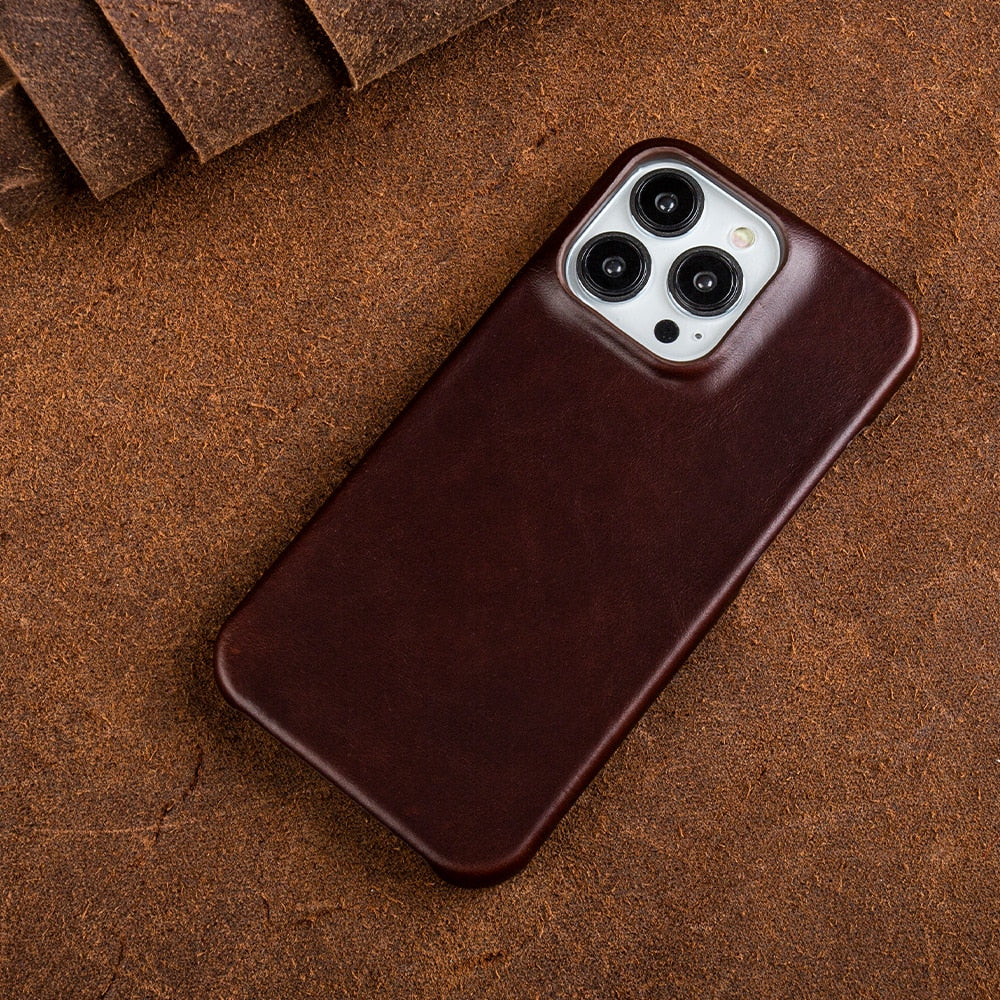 Brehn | Echt Leer Apple iPhone Hoes
