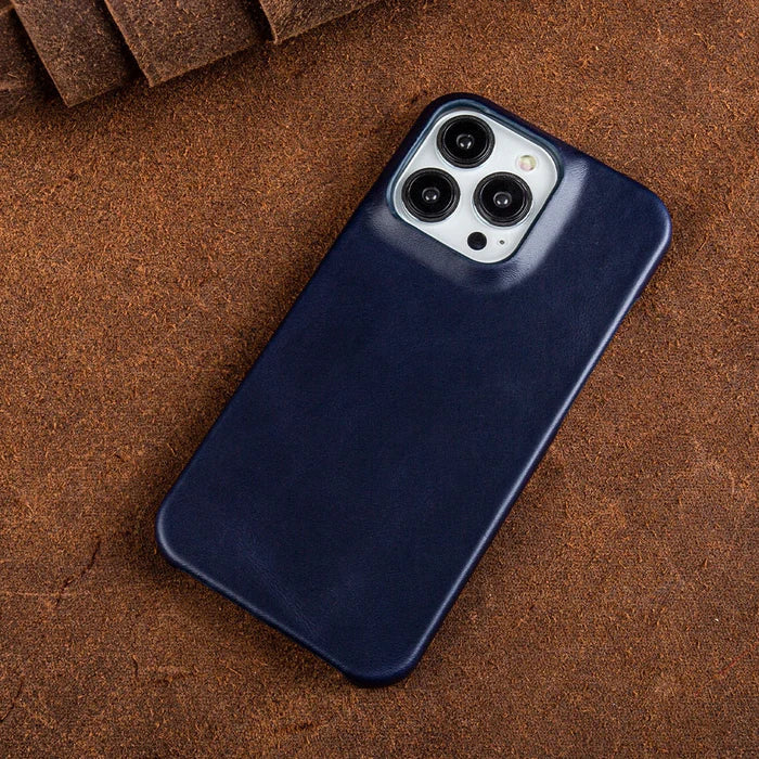Leren Telefoonhoesje voor iPhone met Schokabsorberende Bescherming