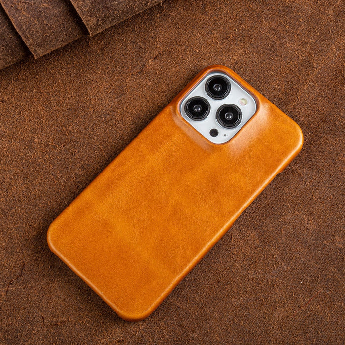 Leren Telefoonhoesje voor iPhone met Schokabsorberende Bescherming