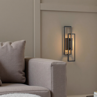 Wandgemonteerde LED-lamp met Dubbele Rechthoekige Frame