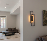 Wandgemonteerde LED-lamp met Dubbele Rechthoekige Frame