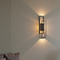 Wandgemonteerde LED-lamp met Dubbele Rechthoekige Frame