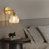 Retro Wandlamp met Glazen Tulpenkap