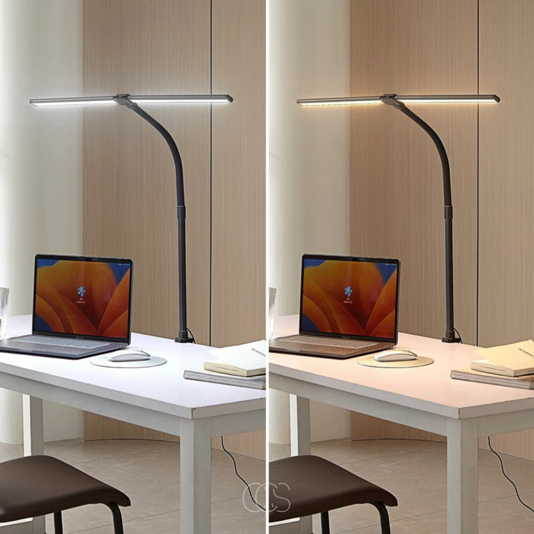 Dimbare Bureaulamp - 3 Lichtkleuren & Verstelbaar Design