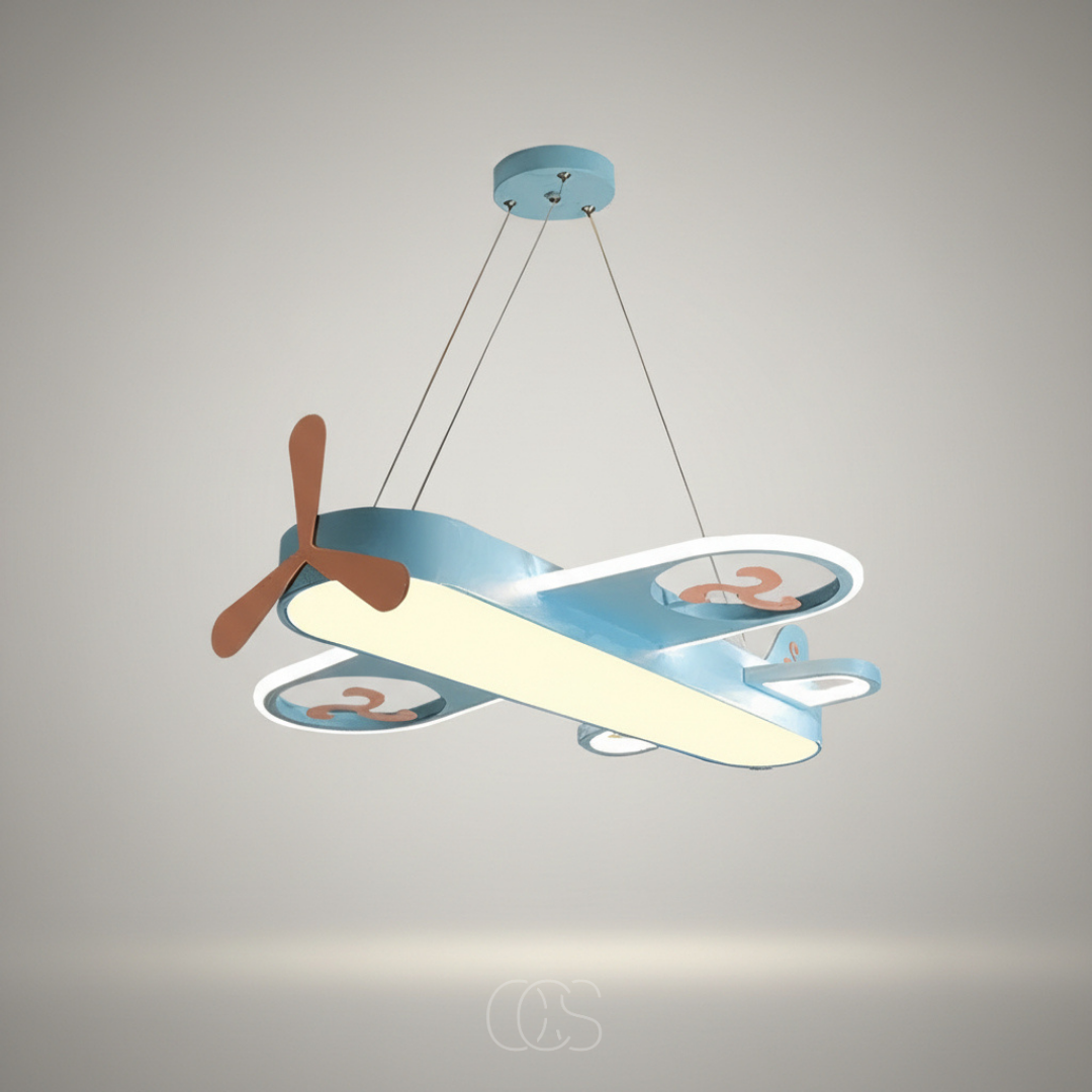 Vliegtuig hanglamp voor kinderkamers - dimbaar