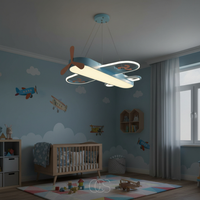 Vliegtuig hanglamp voor kinderkamers - dimbaar