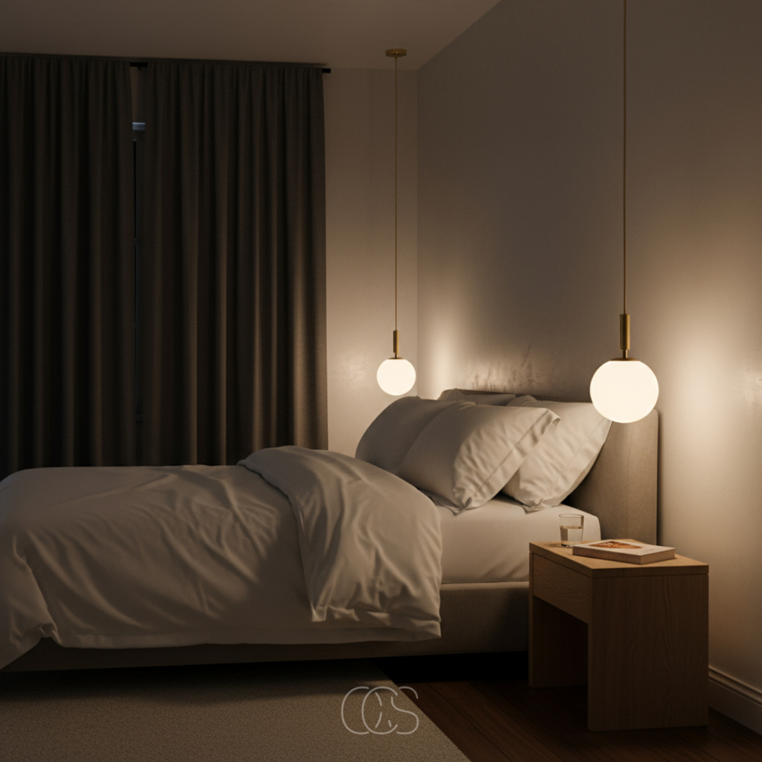 Gouden Scandinavische hanglamp