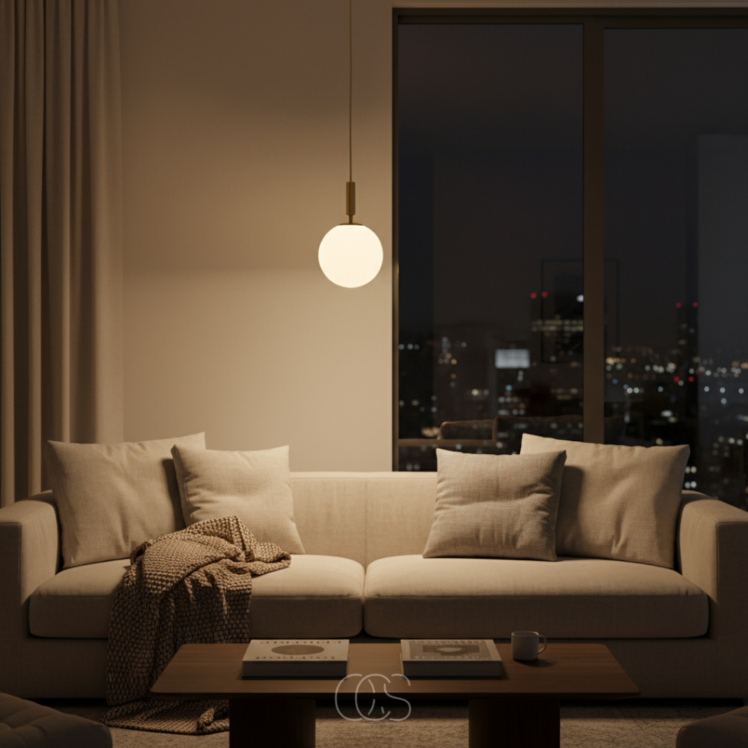 Gouden Scandinavische hanglamp