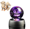 CrystalMon | 3D-gegraveerde kristallen bol met LED Licht Voet