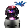 CrystalMon | 3D-gegraveerde kristallen bol met LED Licht Voet