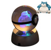 CrystalMon | 3D-gegraveerde kristallen bol met LED Licht Voet