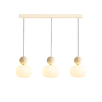 Opal glazen hanglamp met gekleurde bolkap