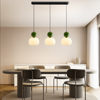 Opal glazen hanglamp met gekleurde bolkap