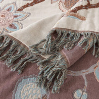 Orchid Trail Floral Katoenen Tassel Beddeken