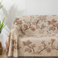 Orchid Trail Floral Katoenen Tassel Beddeken