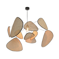 Organische Rieten Sculptuur Hanglamp