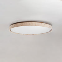 Kathy Plafondlamp Rond in Travertin